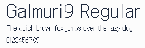 Galmuri9 Regular預覽圖