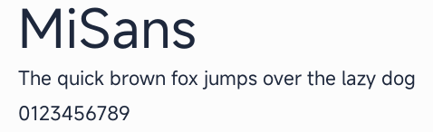 MiSans