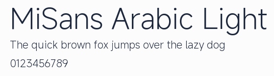 MiSans Arabic Light預覽圖