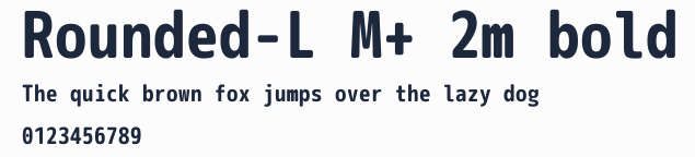 Rounded-L M+ 2m bold預覽圖