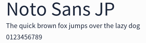 Noto Sans JP預覽圖