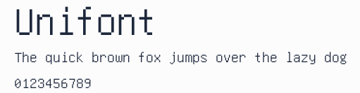 Unifont預覽圖