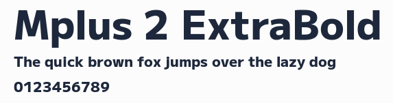 Mplus 2 ExtraBold預覽圖