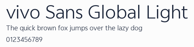 vivo Sans Global Light預覽圖