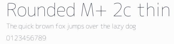 Rounded M+ 2c thin預覽圖