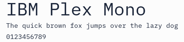 IBM Plex Mono預覽圖