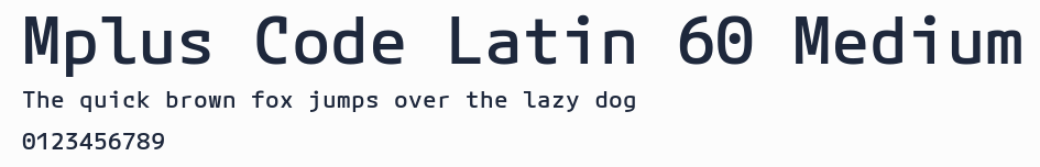 Mplus Code Latin 60 Medium預覽圖
