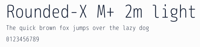 Rounded-X M+ 2m light預覽圖