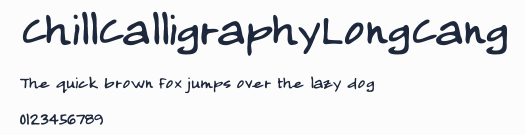 ChillCalligraphyLongCang預覽圖
