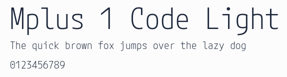 Mplus 1 Code Light預覽圖