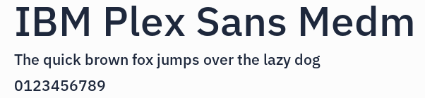 IBM Plex Sans Medm預覽圖