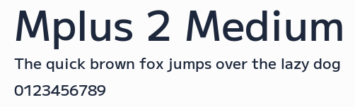 Mplus 2 Medium預覽圖