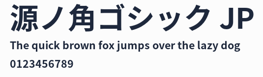 源ノ角ゴシック JP預覽圖