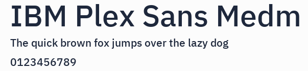 IBM Plex Sans Medm預覽圖