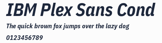 IBM Plex Sans Cond預覽圖