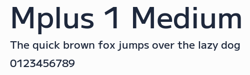 Mplus 1 Medium預覽圖