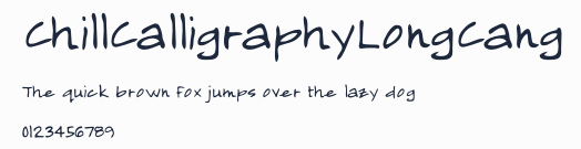 ChillCalligraphyLongCang預覽圖