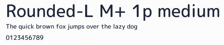 Rounded-L M+ 1p medium預覽圖