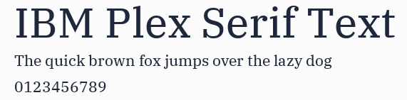 IBM Plex Serif Text預覽圖