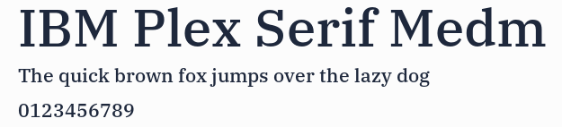 IBM Plex Serif Medm預覽圖