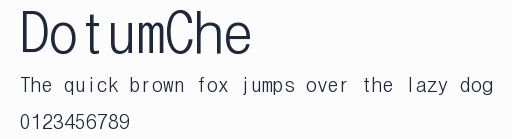 DotumChe預覽圖