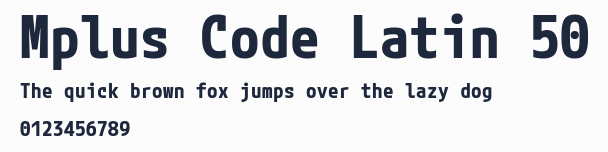 Mplus Code Latin 50預覽圖