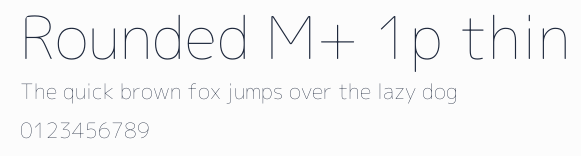 Rounded M+ 1p thin預覽圖