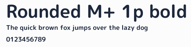 Rounded M+ 1p bold預覽圖