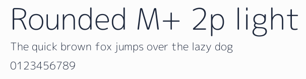 Rounded M+ 2p light預覽圖