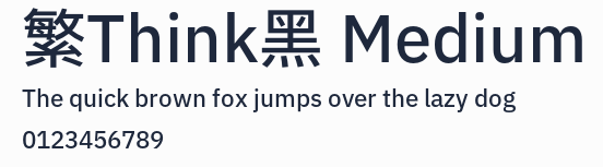 繁Think黑 Medium預覽圖