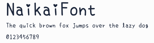 NaikaiFont預覽圖