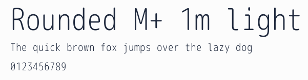 Rounded M+ 1m light