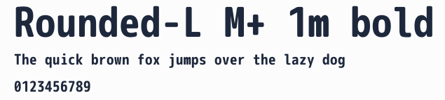 Rounded-L M+ 1m bold預覽圖