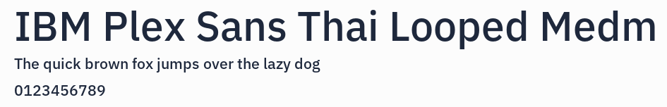 IBM Plex Sans Thai Looped Medm預覽圖