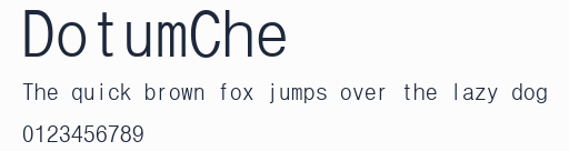 DotumChe預覽圖