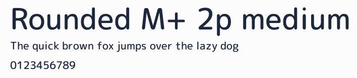 Rounded M+ 2p medium預覽圖