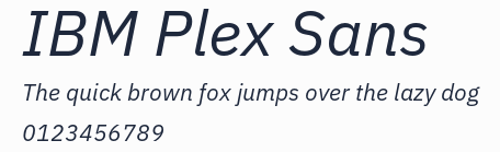 IBM Plex Sans預覽圖