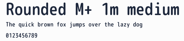 Rounded M+ 1m medium預覽圖