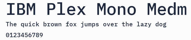 IBM Plex Mono Medm預覽圖