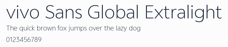 vivo Sans Global Extralight預覽圖