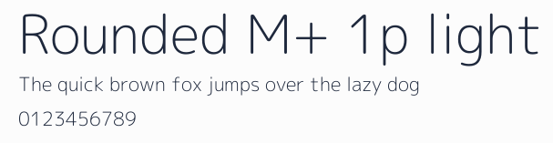 Rounded M+ 1p light預覽圖