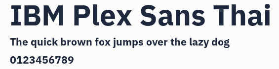 IBM Plex Sans Thai預覽圖