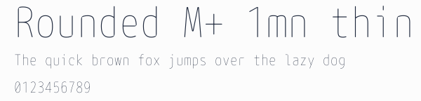 Rounded M+ 1mn thin預覽圖