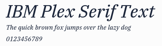 IBM Plex Serif Text預覽圖