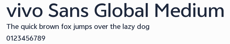 vivo Sans Global Medium預覽圖