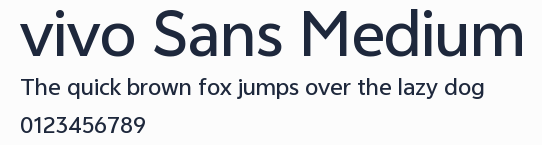 vivo Sans Medium預覽圖