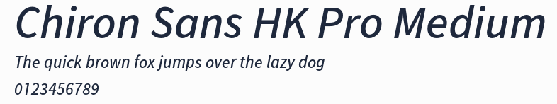 Chiron Sans HK Pro Medium