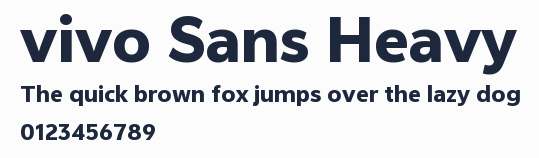 vivo Sans Heavy預覽圖