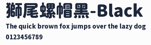 獅尾螺帽黑-Black預覽圖