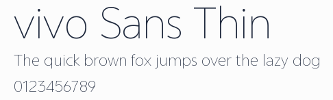 vivo Sans Thin預覽圖